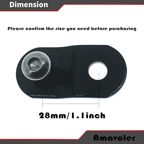 Miniatura 7 de Amavoler 1.496 in 1.5 pulgadas motocicleta tanque de gasolina elevación kit reemplazo acero para Harley-Davidson (1.496 in) 1 par