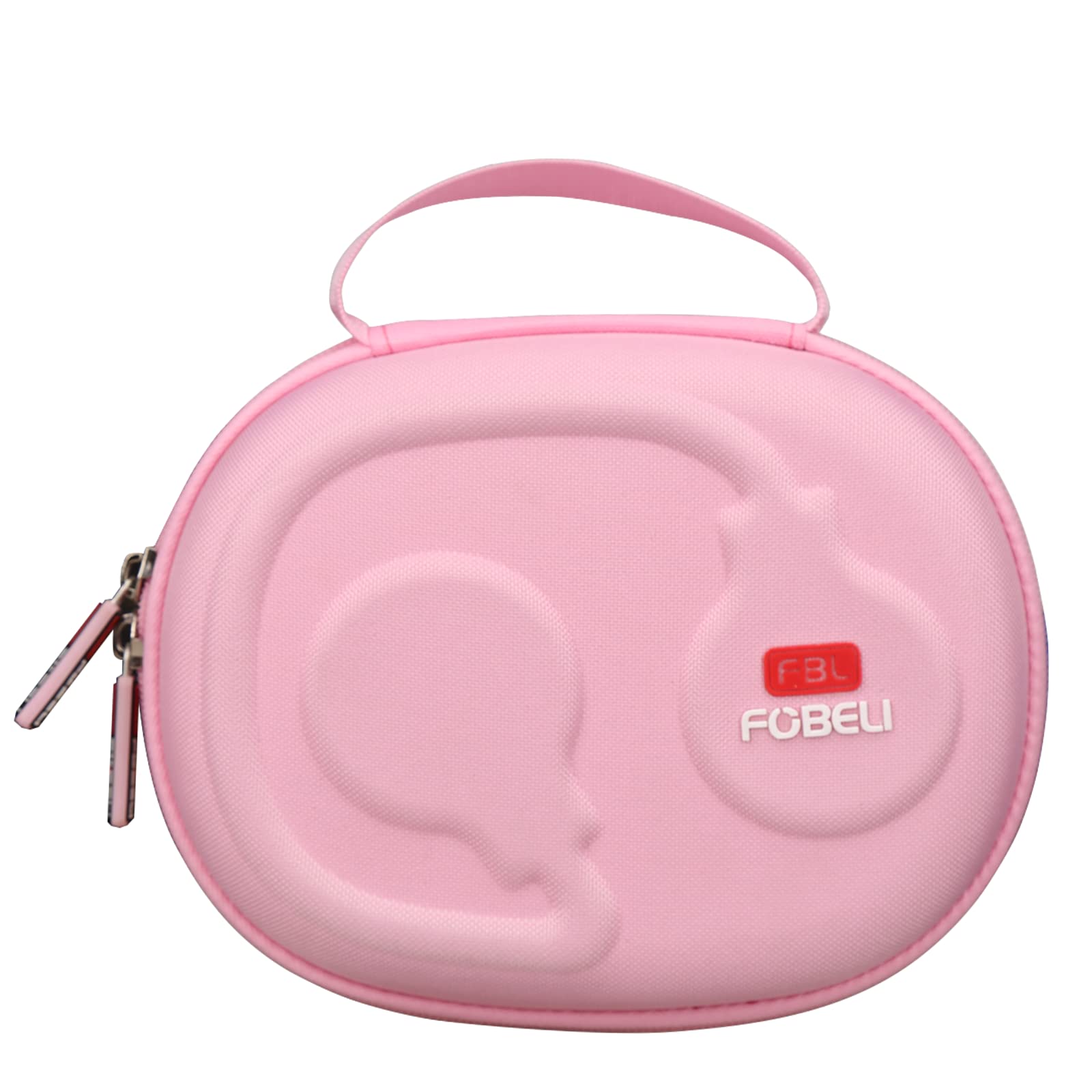 FBLFOBELI Kopfhörerhüllen EVA Hard Storage Case für JBL Tune 500BT/510BT/T450BT/710BT/JBL Live 650 BT NC On-Ear Wireless Bluetooth Kopfhörer, Reise Schutztasche (Rosa)