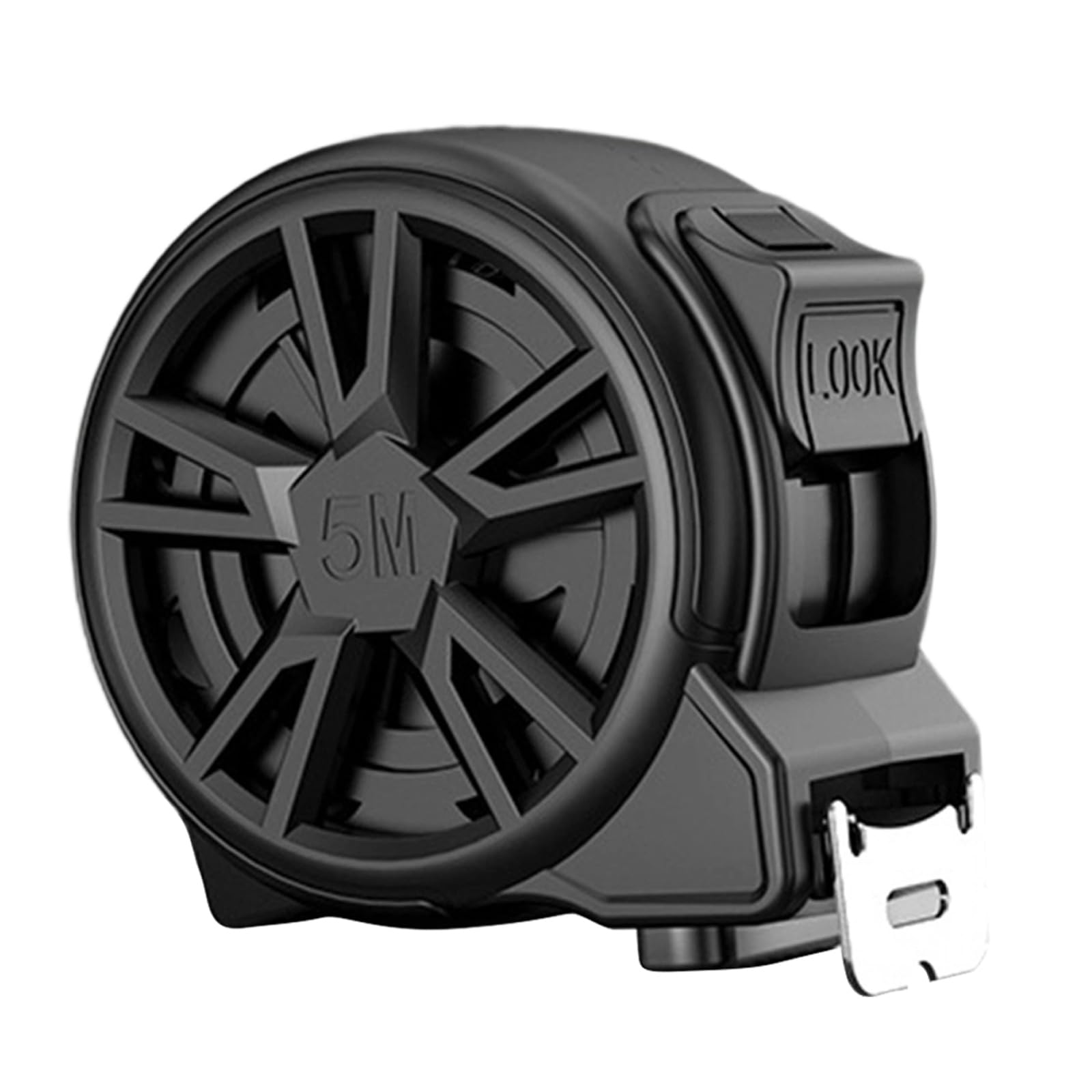 Nastro di misurazione cavo da 5 m con doppio e clip metro metro antiruggine righello metrico per industria domestica misura impermeabile portatile