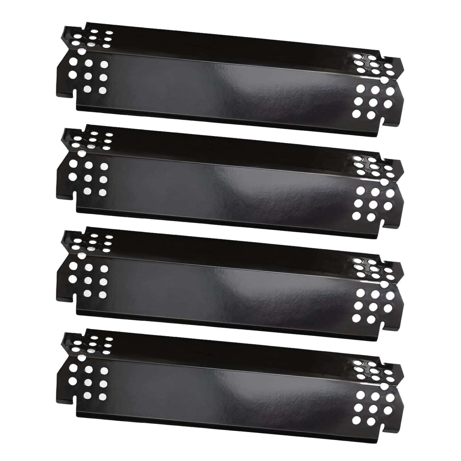Piastre deflettori Calore in Acciaio ventilato, Set Ricambio 97461 Rivestito in Porcellana per Servizio Barbecue in Giardino, Supporto per l ' Equilibrio del Riscaldamento, Pulizia più Rapida