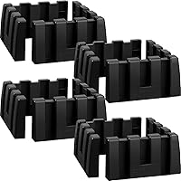 Datanly 4-Pack SUV Trunk Organizer Blocks - Multipurpose Car Storage Dividers with Hook & Loop for Truck Van Cargo