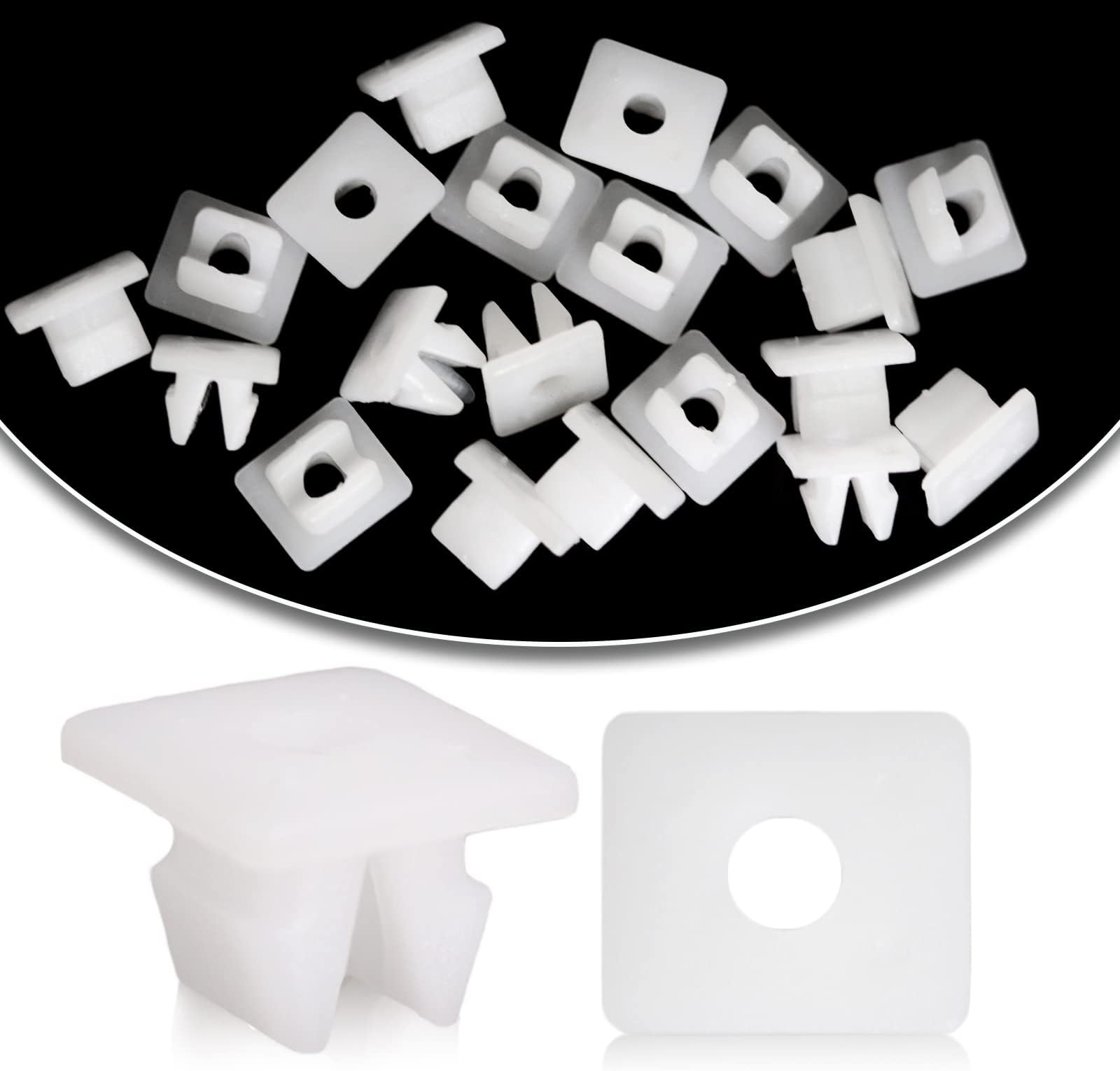 20pcs M5.5 Front Bumper Support Splash Shield Under Cover Nylon Nut Grommet Screw Compatible with Toyota Lexus 90189-06193