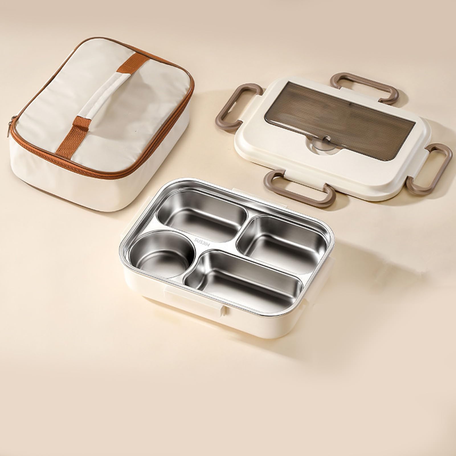 Lunch Box isolée : transporteur anti-fuite, conteneur de transport de nourriture pour randonnée, pêche, escapades de week-end | Grand sac thermique avec compartiments pour Bocad