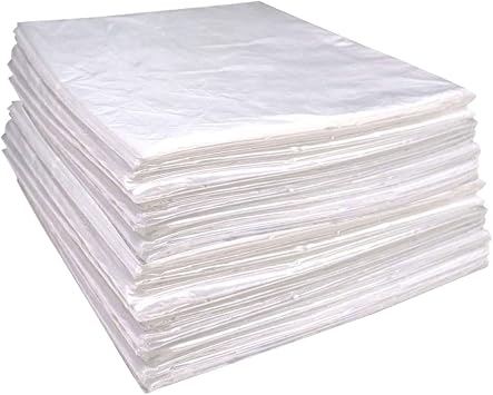 50 Pieces Disposable Plastic Sheeting,for Body Wrap Used Inside a Far Infrared Sauna Blanket,47"" x86 PE Thicken 50 Pcs,2/100