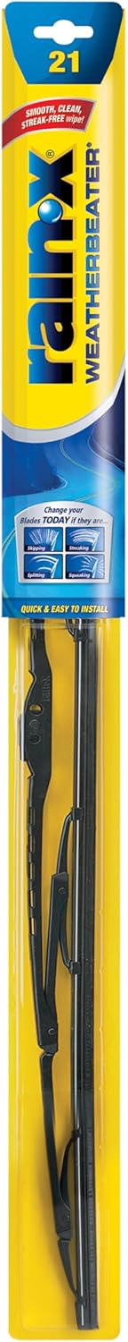 Rain-X RX30221 WeatherBeater Wiper Blades, 21" Windshield Wipers (Pack Of 1), Automotive Replacement Windshield Wiper Blades That Meet Or Exceed OEM Quality And Durability Standards 21" Pack of 1