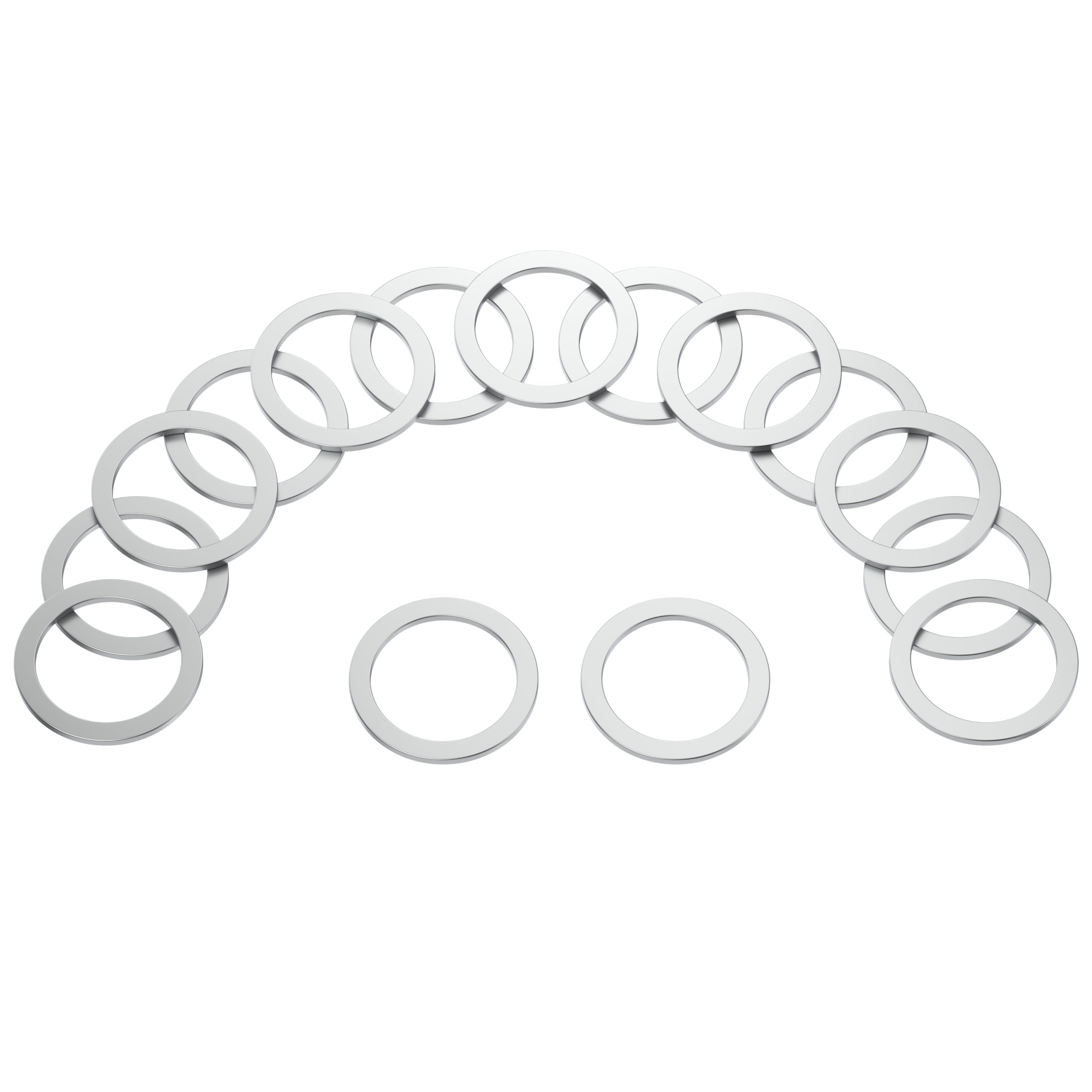 Prime Ave 18mm Crush Aluminum Oil Drain Plug Gasket Washers Compatible/Replacement For Porsche & Volvo ~Part# 900 123 106 30, 977751 (Pack of 15)
