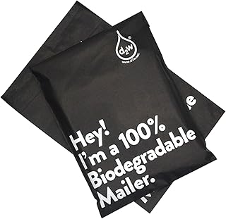 20 pack - 12" X 15.5" Biodegradable Mailers for ETSY, Amazon, POSHMARK, SHOPIFY etc | Eco-Friendly Alternative to Poly Mailing Bag | 100% Recyclable | D2W Certified | Delivery Mailing Bags