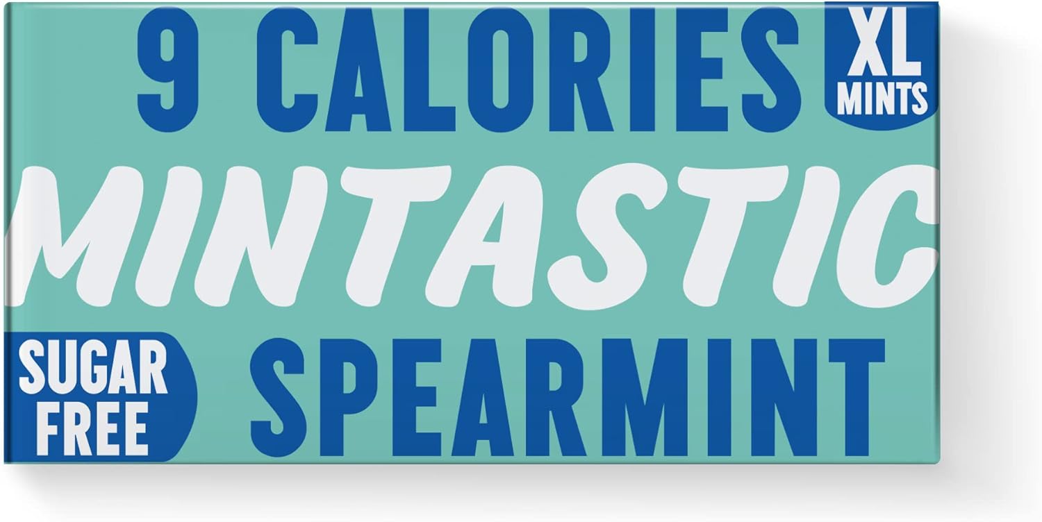Mintastic® Spearmint XL Mints 9 Calories Sugar Free Mints 90