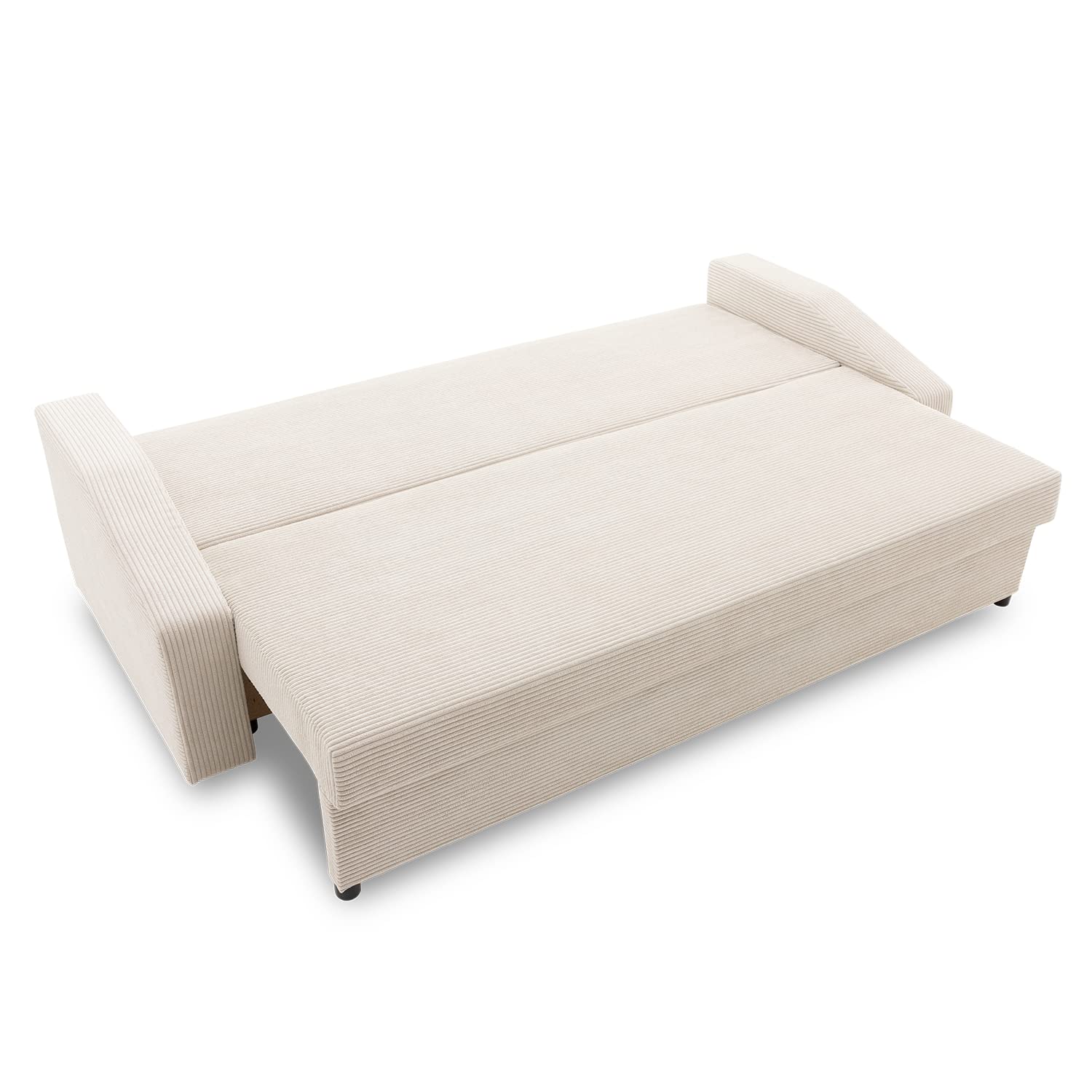 Couch Dorma mit schlaffunktion, einfacher Aufbau, modernes Design, polstermöbel. Schlafcouch zum Wohnzimmer. Widerstandsfähiges, Minimalistisches Design (POSO 100)