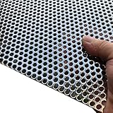 FengYoo せん孔金属 パンチング ステンレス板 300mmX150mm 厚さ1.1mm -孔の直径5mm -中心ピッチ8 mm パンチングボード