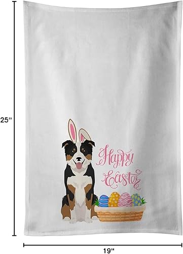 Miniatura 4 de Caroline's Treasures WDK4942WTKT Tricolor Border Collie - Juego de 2 toallas de cocina, color blanco, 19 x 25 pulgadas, multicolor