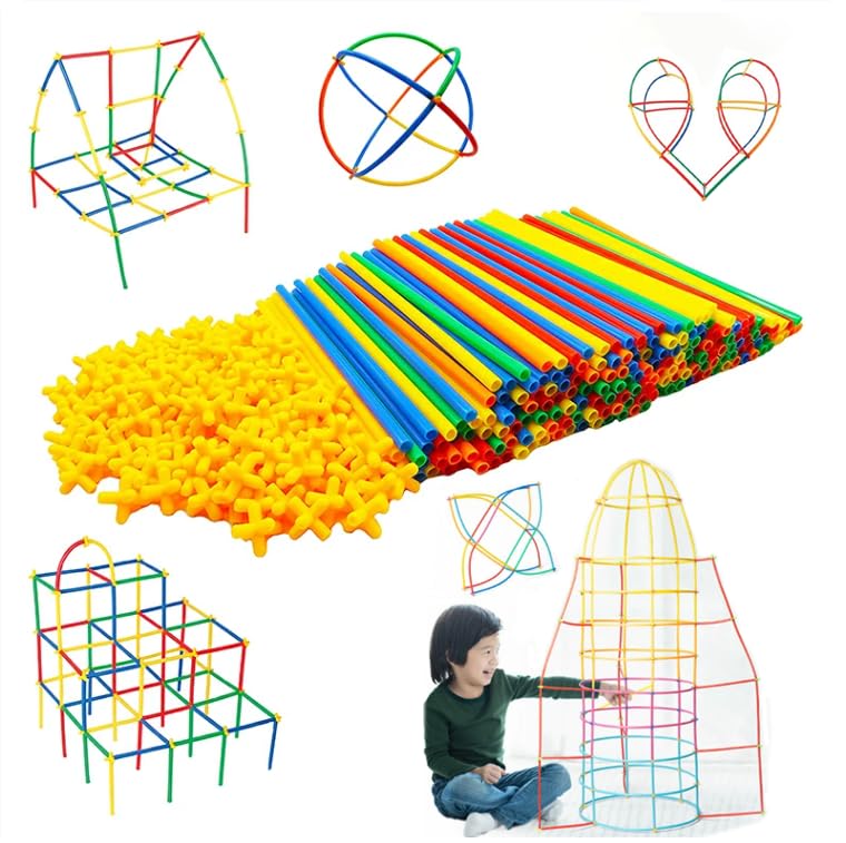 Cascais【Expert Recommended・Featured in Popular Childcare Magazine】Tube Blocks 400 Pieces | Montessori Educational Toy | Introduced in Facilities Under the Jurisdiction of the Ministry of Education : T