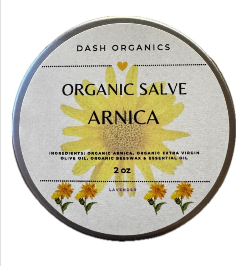 Organic Herbal Salve | 2oz | Lavender Scented | Arnica Salve (Arnica) | Natural and Pure Ingredients Used