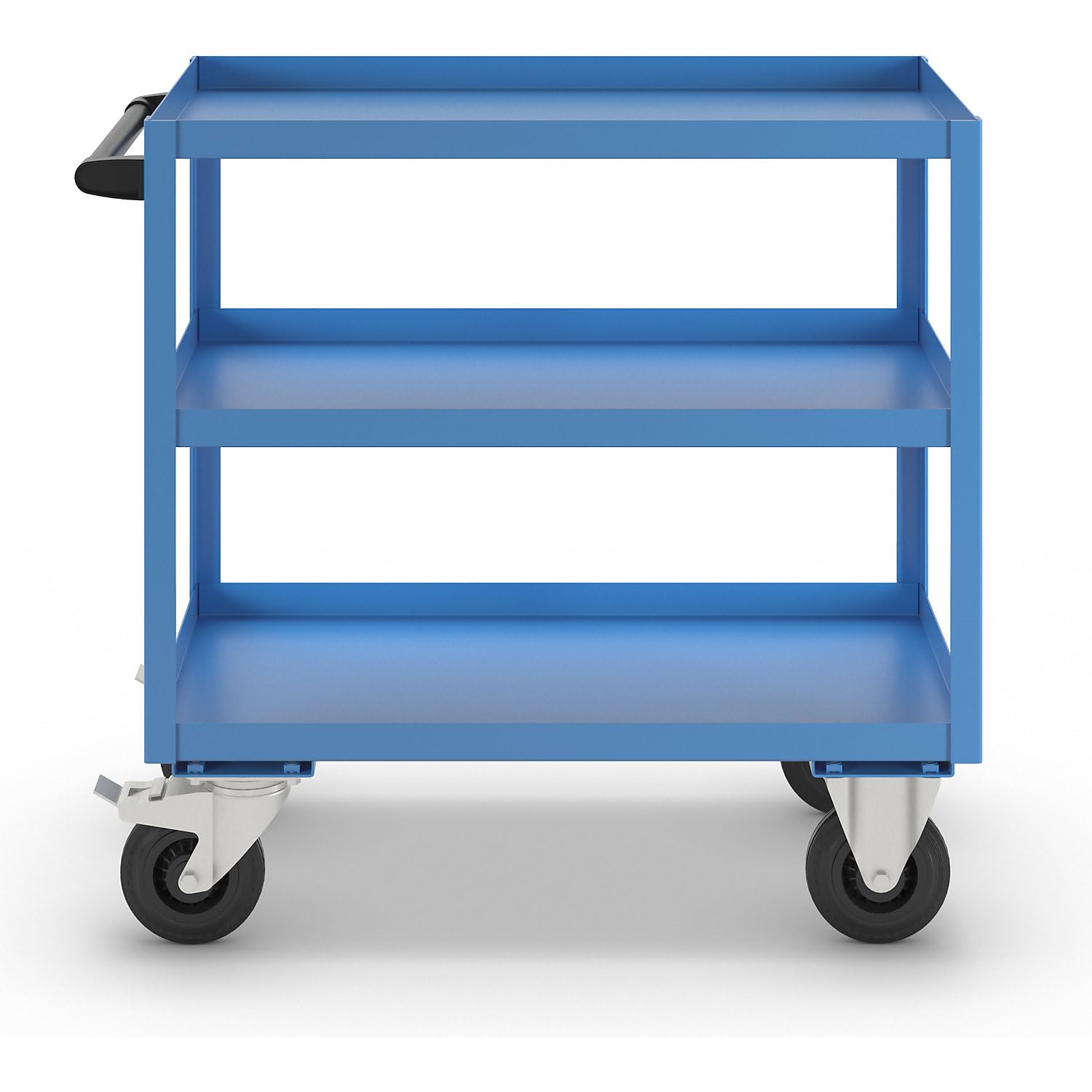 eurokraft | Montagehilfswagen | 3 Etagen | Tragfähigkeit 350 kg | Gesamthöhe 915 mm | lichtBlau