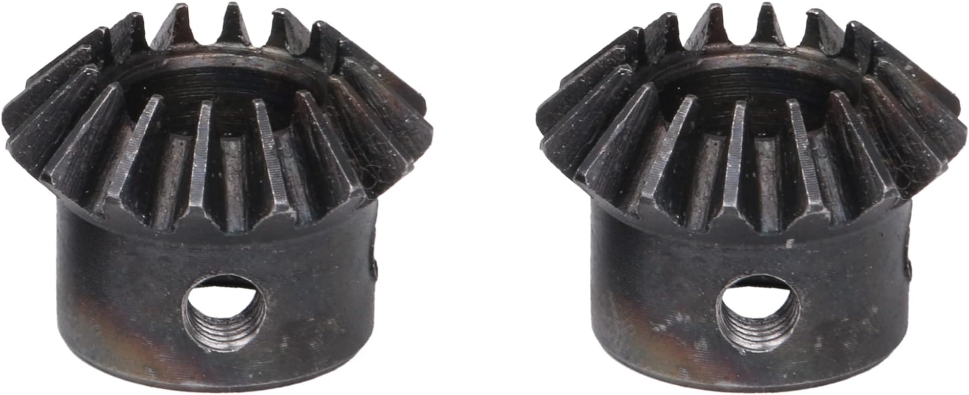 CNBTR Tapered Bevel Pinion Gear 12mm Hole Diameter 45# Steel 1.5 Module 16 Teeth Pack of 2