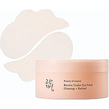 Beauty of Joseon Revive Under Eye Patch Netzhaut-Ginseng f&uuml;r Puffy Under Eye Bag Masks Kollagen Peptide Koreanische Hautpflege f&uuml;r Frauen und M&auml;nner, 60 Blatt 30 Paare