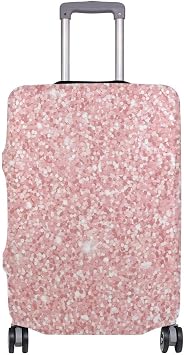 TARRLLY - Valigia in oro rosa con glitter, elasticità : Amazon.it: Valigeria