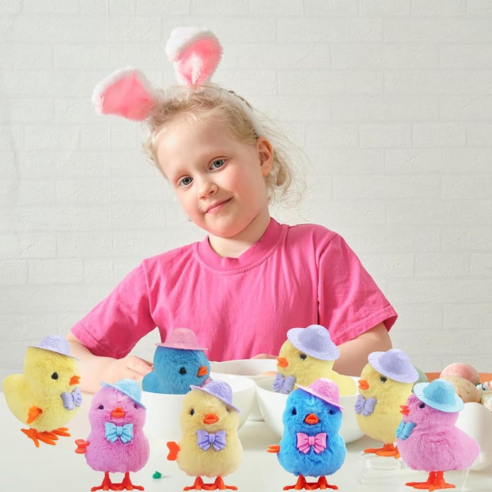 melairo Paquet de 4 en Peluche Sautant de Pâques pour Les Tout-Petits et Les Enfants, Sautillant pour Le Lapin de Pâques