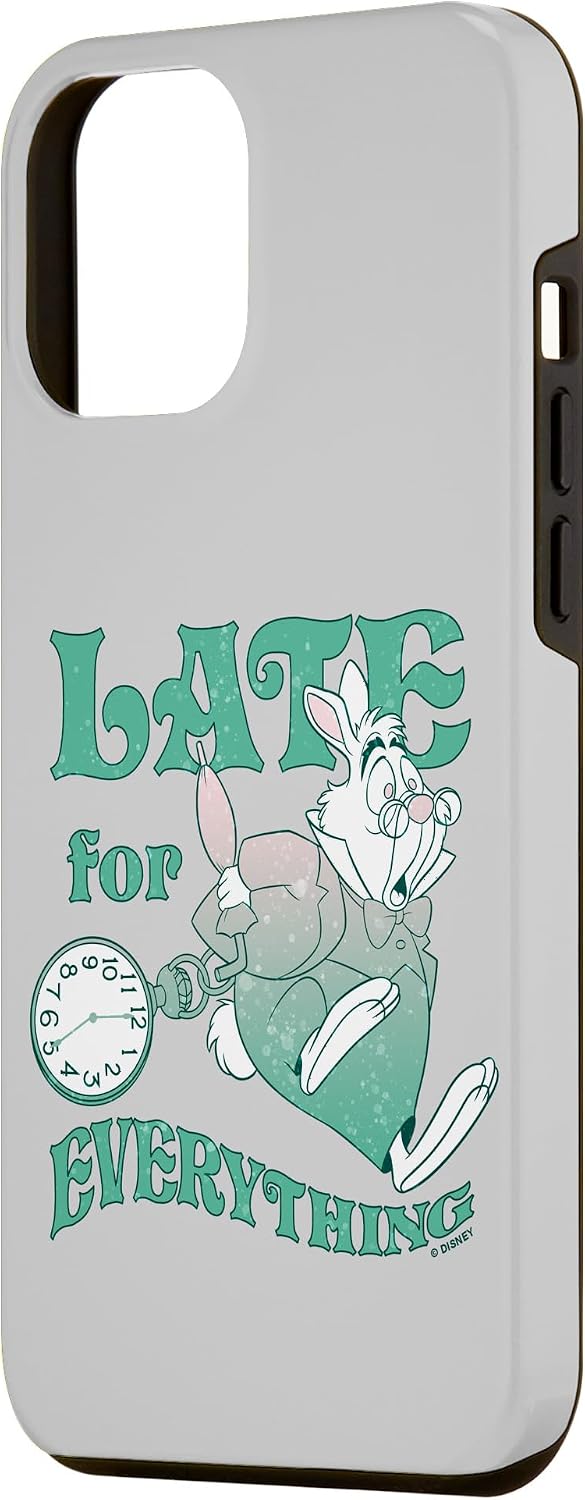 iPhone 14 Pro Max Disney Alice In Wonderland White Rabbit Late For Everything Case