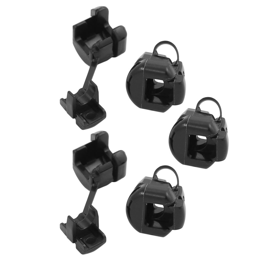uxcell® 5Pcs 5N-4 Round Cable Wire Strain Relief Bush Grommet 11mm Diameter Black
