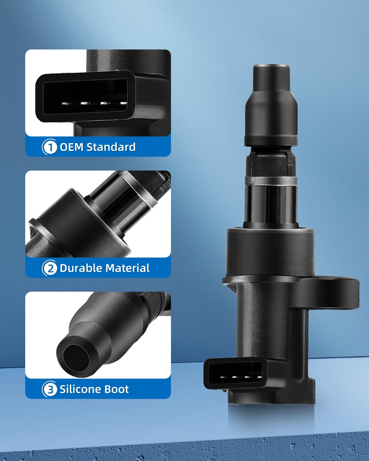 ECCPP Ignition Coil Coils&iridium Spark Plugs UF435 for jaguar 2003 2004 2005 2006 2007 2008 S-Type X-Type 3.0L 2.5L set of 6