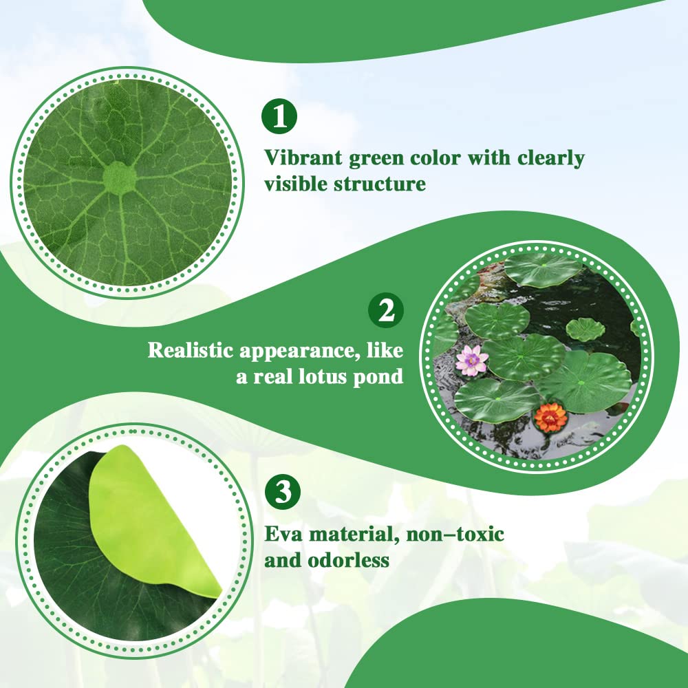 8 Fiori Galleggianti Per Laghetto - Decorazioni Per Piscine E Acquari, Multicolore - Foto 6