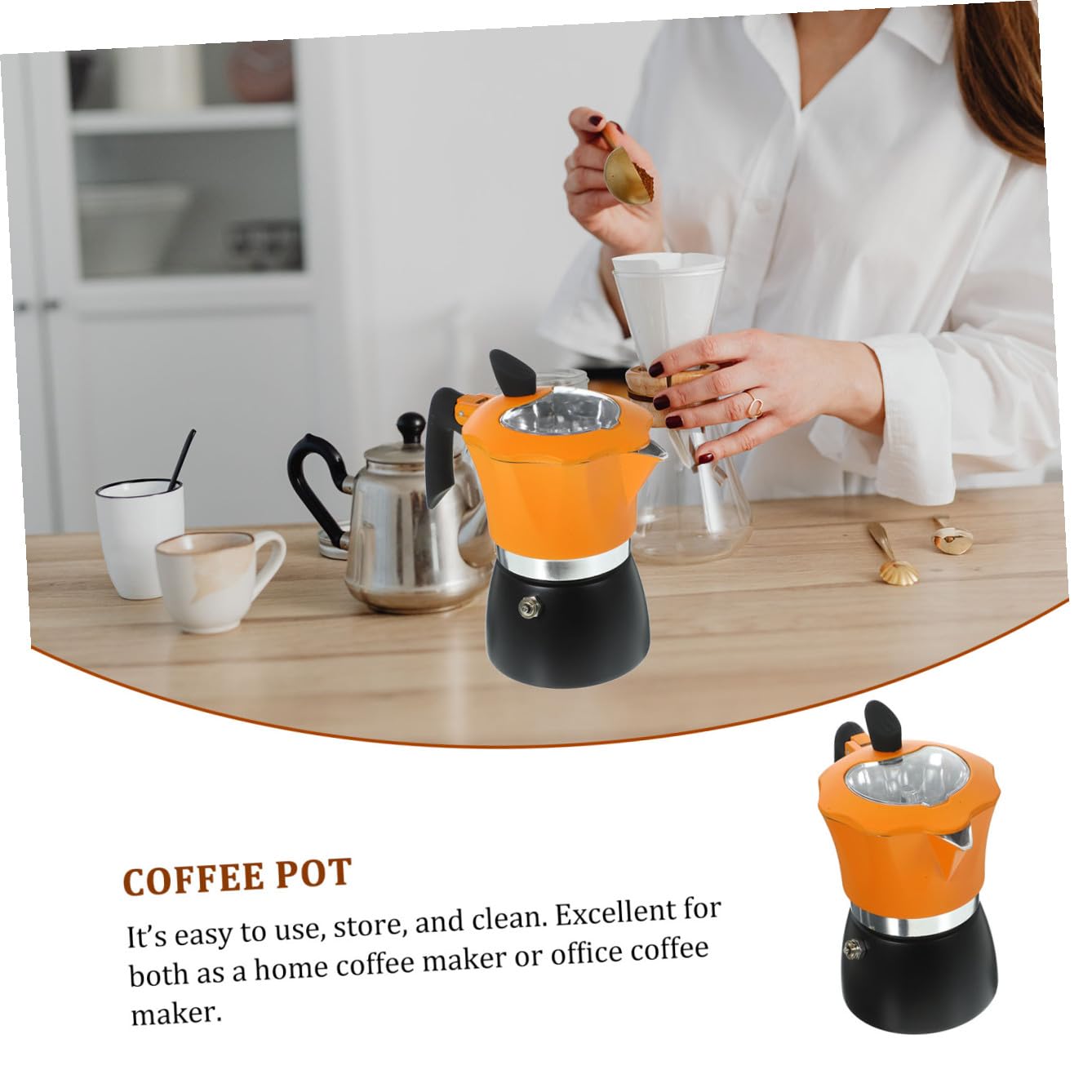 VALICLUD Cafetera Manual Para Espresso Cafetera De Color Negro Para Uso Casa Café Concentrado Fácilmente