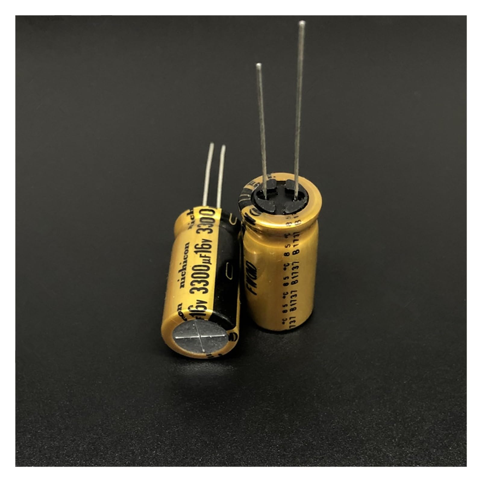 Condensateur audio 3300uF 16V pour bricolage électronique HiFi - Lot de 5 pièces
