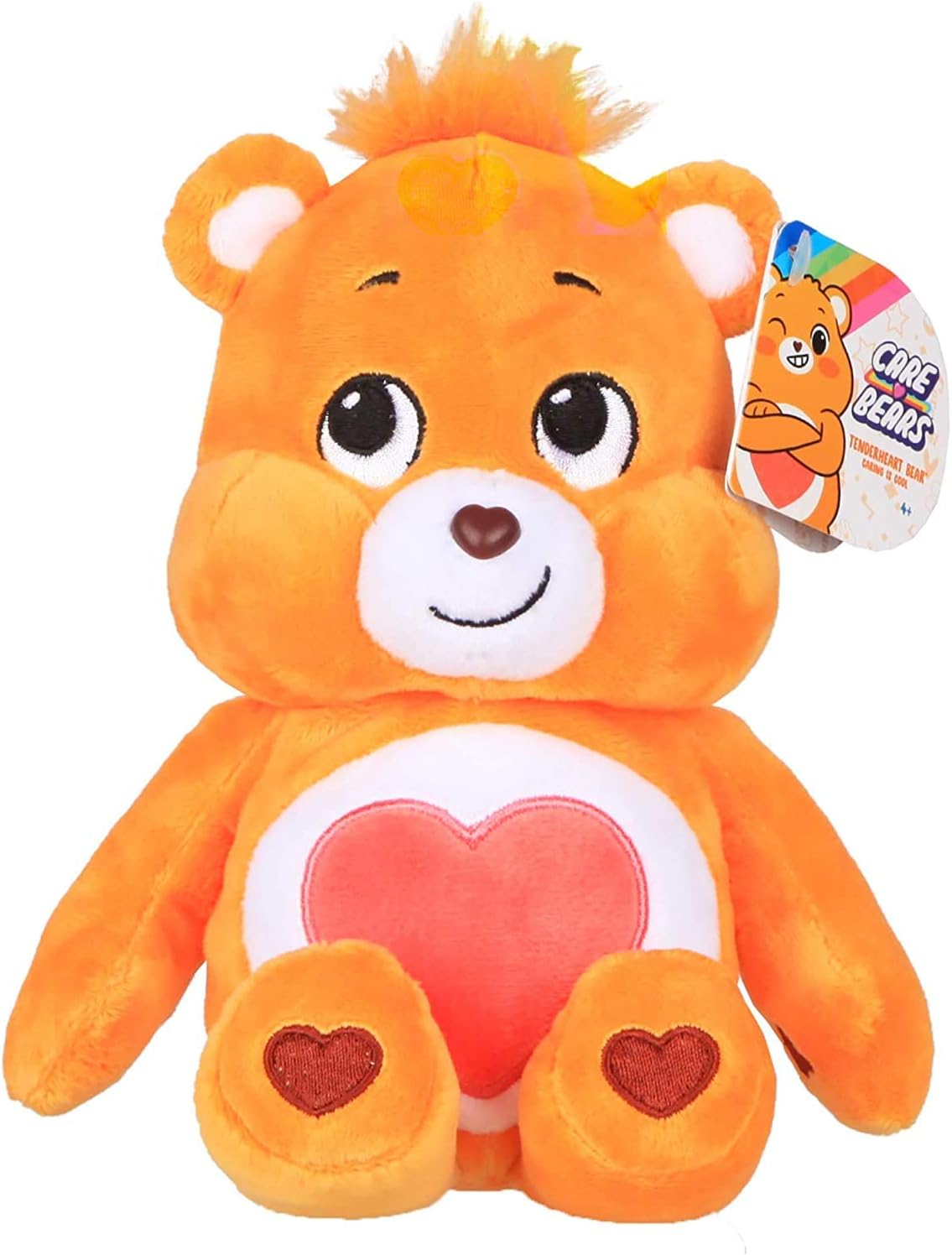 Care Bears Tenderheart Bear Bean Plush, 9 inches