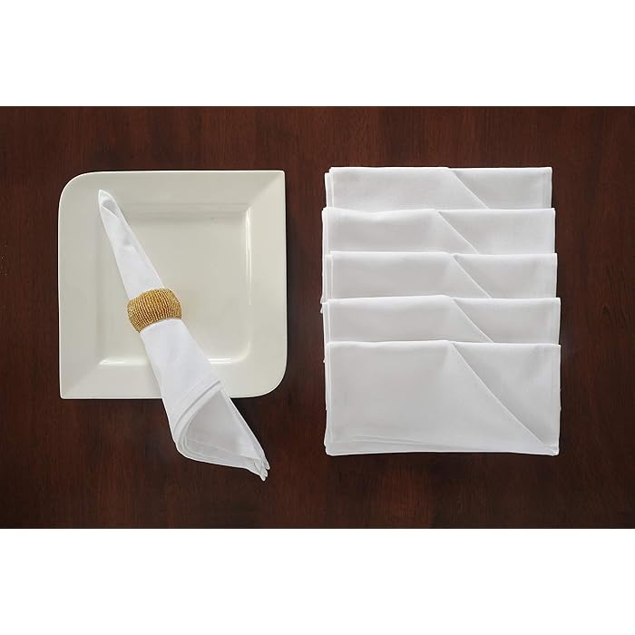 Buy White Cloth Napkins Oversized Dinner Napkin in 100 Texture Slub