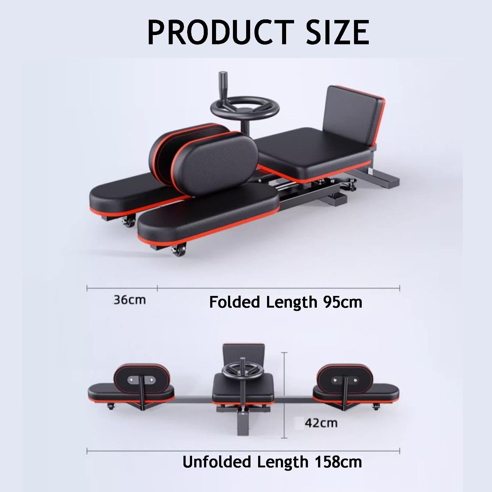 Estirador de piernas, resistente máquina dividida de 210° para flexibilidad y apertura de cadera, con cojín de asiento acolchado y respaldo, capacidad de carga de 200 kg para yoga y baile