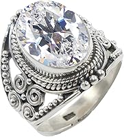 Vista 4 de Anillo de Plata Esterlina 925 para Mujeres con Piedra Preciosa Natural, Anillo de Compromiso de Plata Esterlina, Piedra Natal de Junio con Engaste