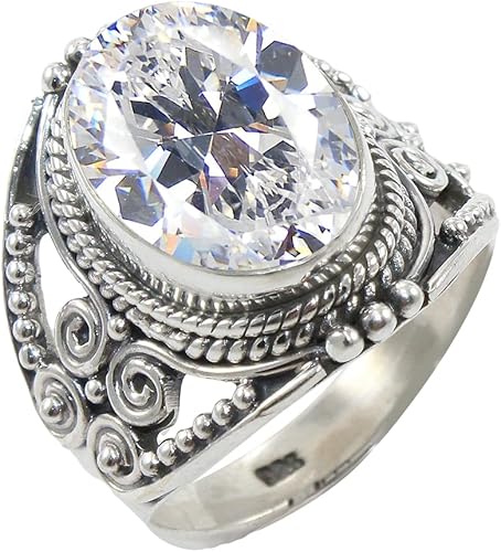 Miniatura 4 de Anillo de plata esterlina 925 para mujer y piedras preciosas naturales, anillo de compromiso de plata de ley, juego de bisel de piedra natal