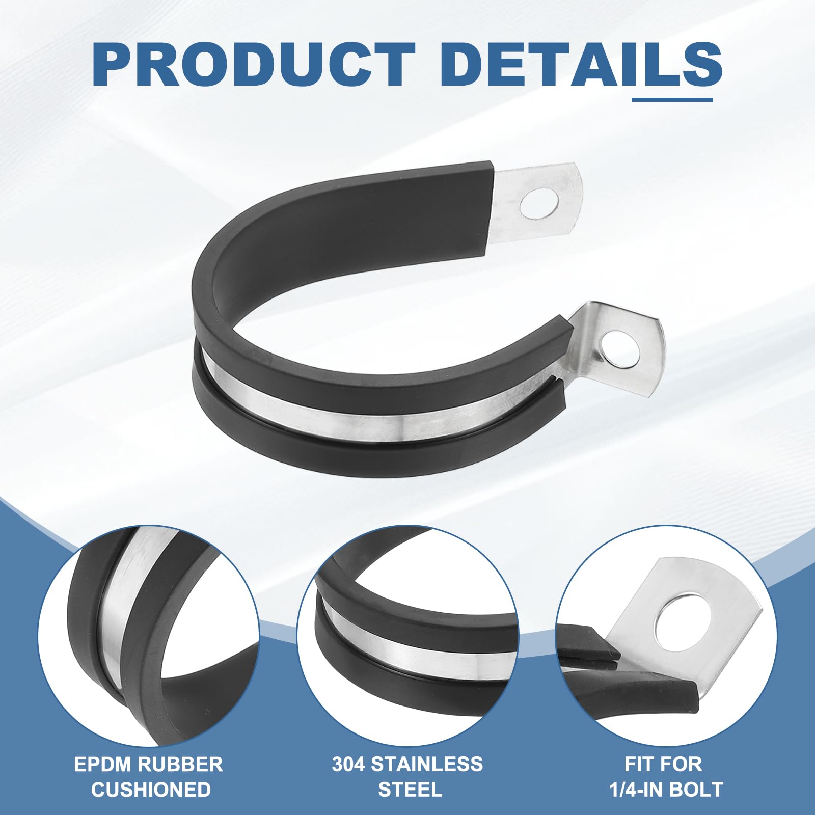 PATIKIL 1-11/16 Inch Cable Clamp - Image 3