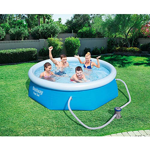 Piscina Inflável 2300 Litros Fast Set 2.300L 2,44m x 66cm + Filtro 1249 L/h Bestway 110v