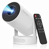 Mini Portable Projector with WiFi and Bluetooth&comma; 4k 1080P Video Projector Support 5w Sound Base Speaker&comma; 200 ANSI&comma; 210° Rotation&comma; Auto Vertical Keystone for Home Bedroom Outdoor&comma; HY300 Ultra