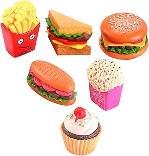 Amosfun 6 Peças De Brinquedos De Decoração Modelos De Pão Falso Modelo De Comida Modelos De Exibição De Hambúrguer Falso Adereços De Fotografia De Pão Simulação Modelos De Pão Hambúrguer