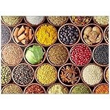 Spices in Round Bowls - Premium 1000 Piece Jigsaw Puzzle for Adults