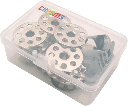Miniatura 2 de CKPSMS Marca - #BC-DBM(2)-NBL1 1PCS+18034 10PCS 'M' Bobbin Case #18045 y Bobbins #18034 FIT para Consew 206RB 225,226,226R Singer 111W