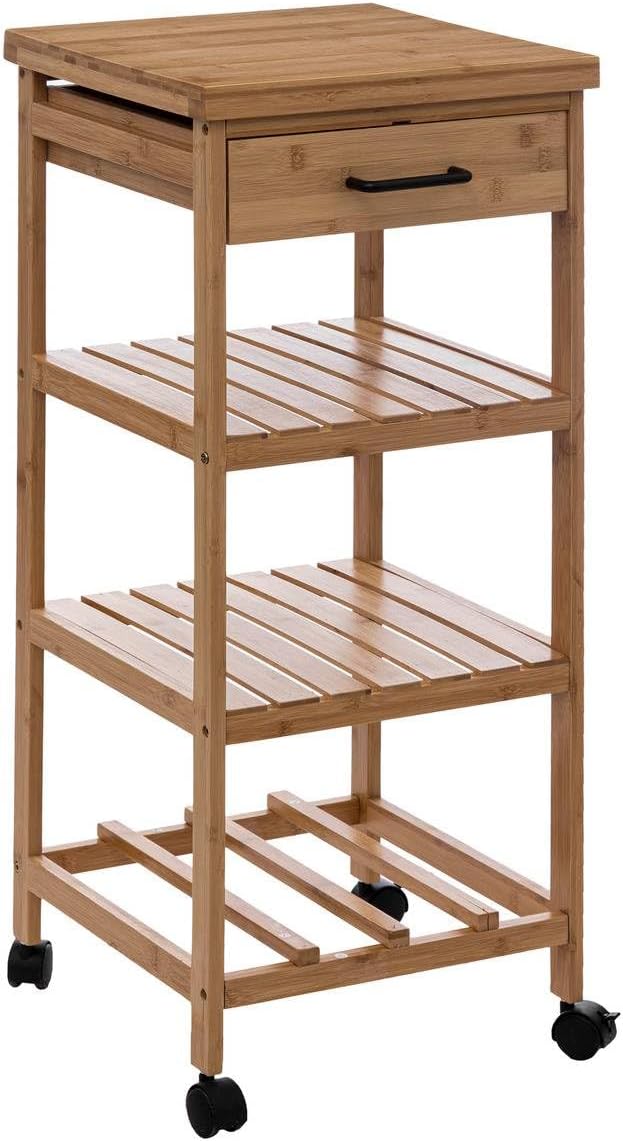 Mudo Home 5 Five Simply Smart Boho Bambu Çekmeceli Etajer