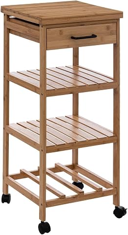 Mudo Home 5 Five Simply Smart Boho Bambu Çekmeceli Etajer