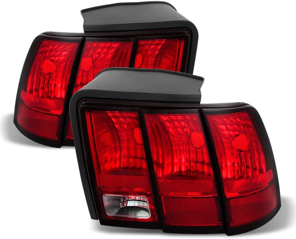ACANII - For 1999-2004 Ford Mustang Replacement Tail lights Brake Lamps 99-04 Pair Left+Right