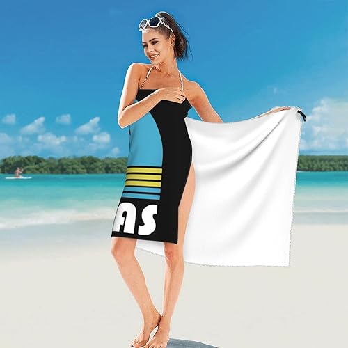 Miniatura 8 de Bahamas - Toalla de playa con toalla, toalla de playa de microfibra suave de 27.5 pulgadas, de secado rápido, absorbente, sin arena, manta de playa
