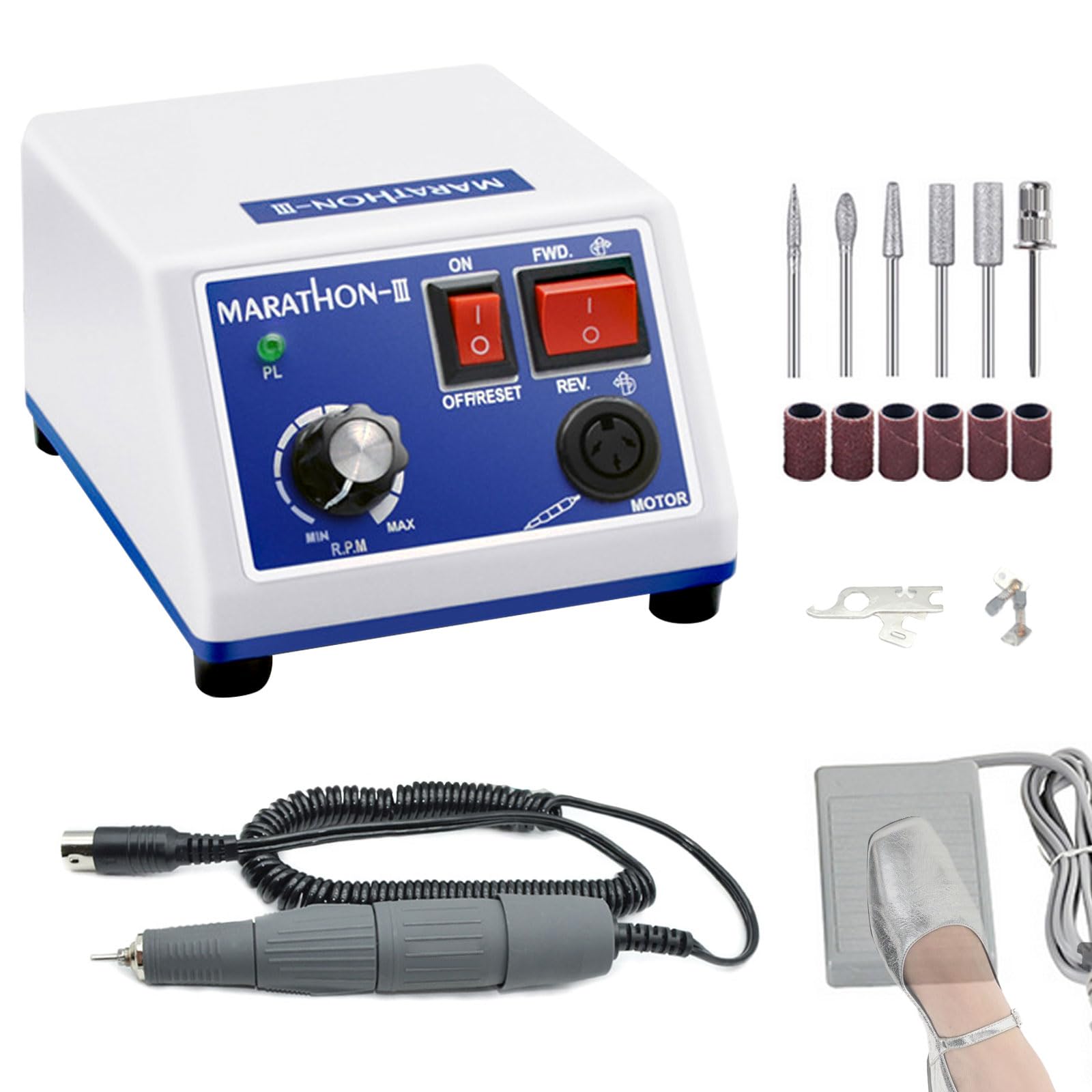 Micromotore Lucidatrice, Lucidatrice Da Laboratorio Per Gioielli, 65 W, 220 V, Micromotore Elettrico, 35.000 Giri/Min, Smerigliatrice Elettrica Per Gioielli Da Laboratorio, Ceramica E Lavori Su Vetro