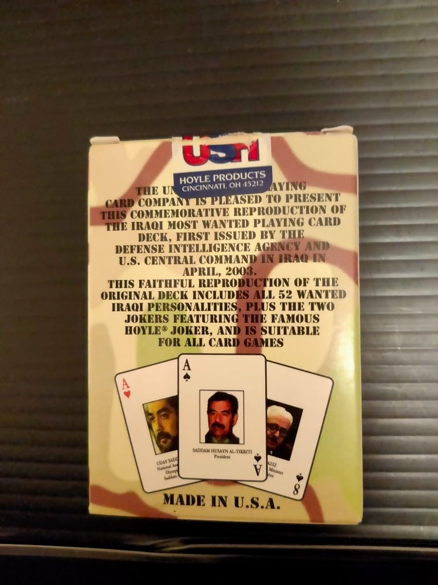 Amazon.co.jp: レア当時物 戦争 お尋ね者フセイントランプ IRAQ Most