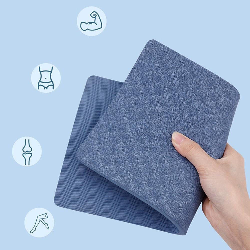 Mini Tapis Yoga Genoux 2 Pièces - Coussin Rembourré Pour Pilates, Fitness - Protection Poignets Coudes