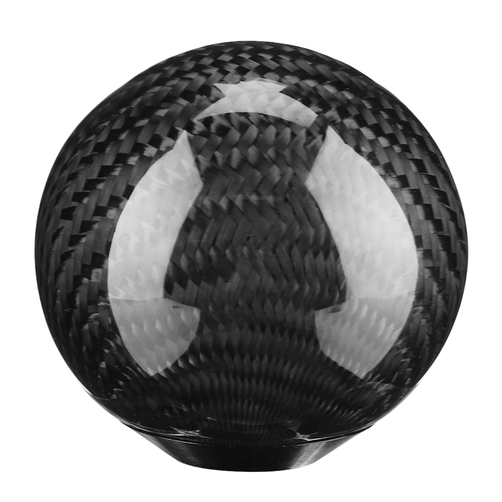 Shift Knob, Gear Shift Knob Universal with Plastic Adapter for Auto(black)