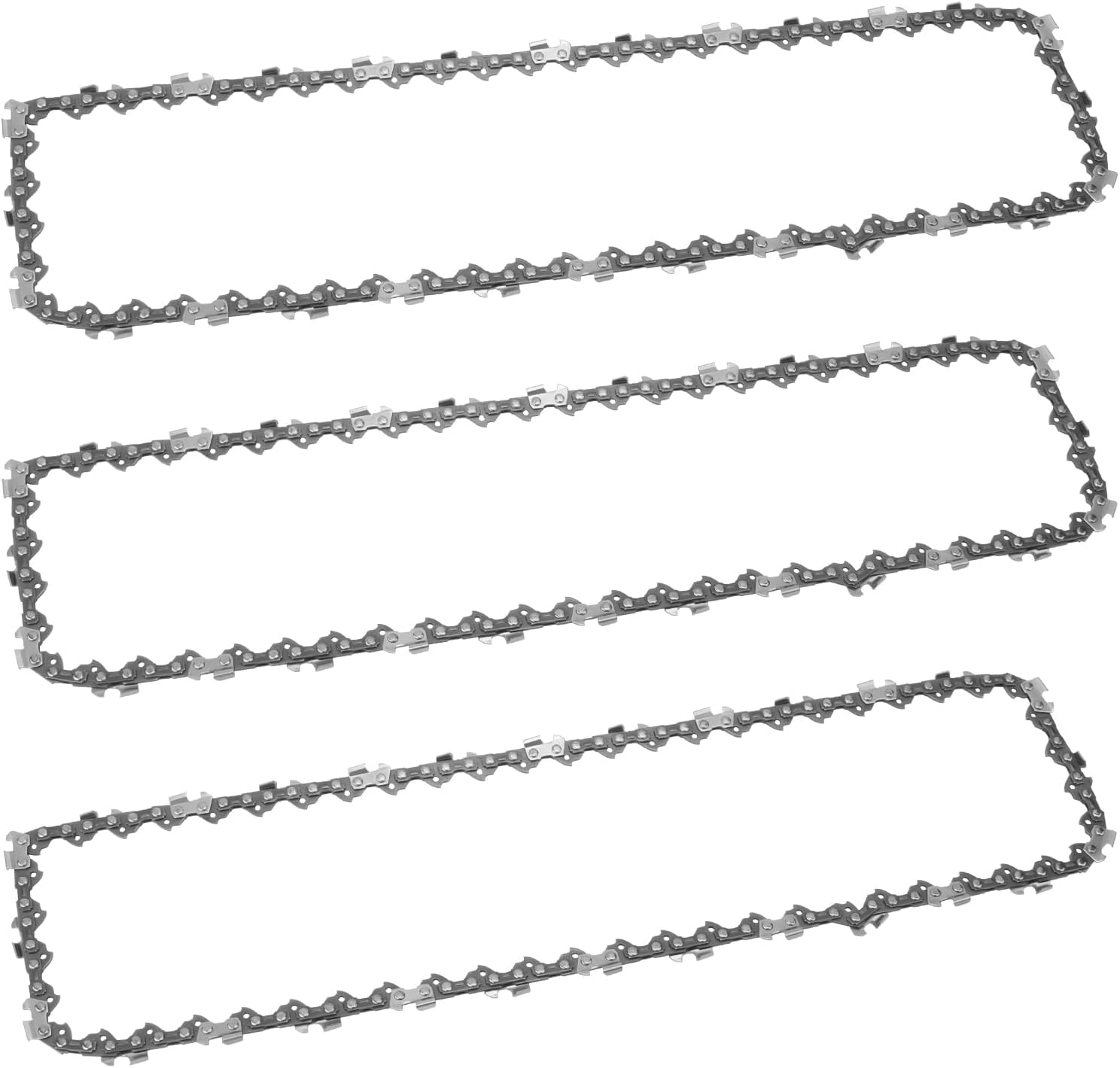 ANTOBLE 16'' Chainsaw Chain, 3/8" LP Pitch .050" (1.3 mm) Gauge 56 Drive Links Replacement for Oregon Titan TTL758CHN, Einhell GH-EC 2040, Ryobi, McCulloch,Bosch,Black & Decker Chainsaw Blade 3 Pack
