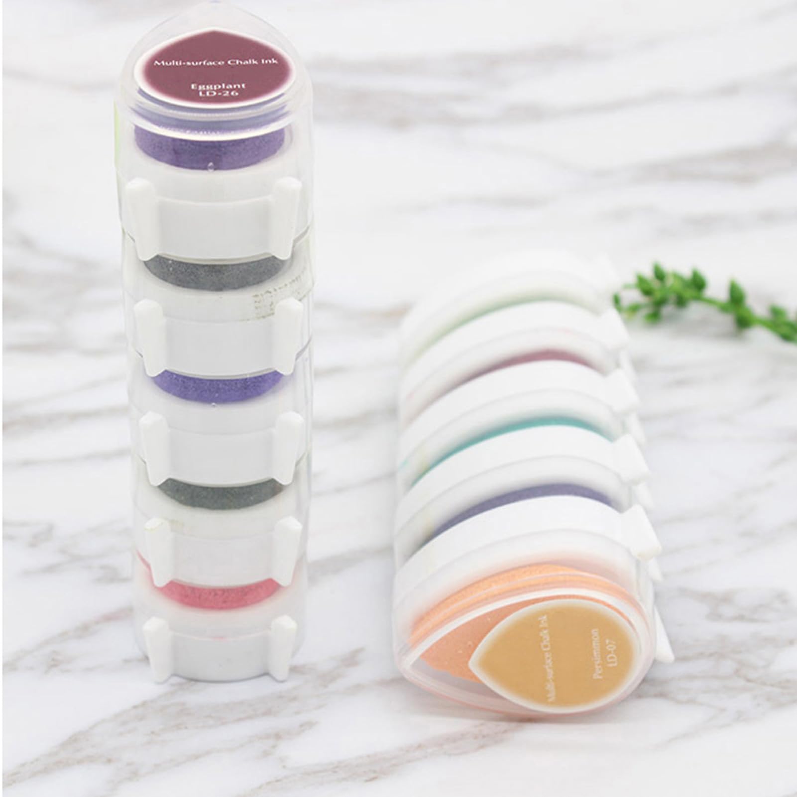 40 tamponi di inchiostro, 40 tamponi di inchiostro colorati per timbri artigianali, timbri su tessuti lavabili, timbri su carta fai da te, carta, tessuti in legno, scrapbooking