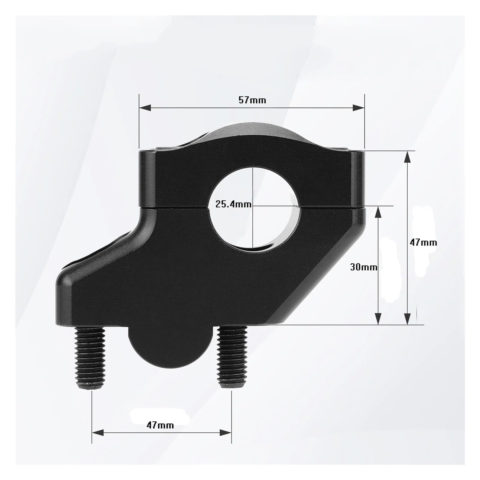 Elevador De Manillar Moto para Triumph para Bonneville T100 2001-2024 Elevadores Abrazadera Montaje Manillar con Desplazamiento 1" para Motocicleta Accesorio Compatible Elevador Manillar(Black)
